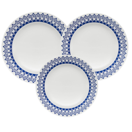 JUEGO VAJILLA X 18 PIEZAS GRECIA OXFORD