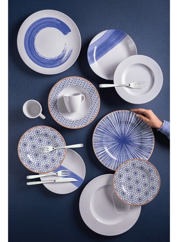 Juego De Platos Abstratta Tramontina Porcelana 12 Piezas - Vista 7