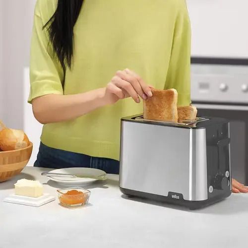 Tostadora Braun Ht1510bk Ranura Doble 8 Niveles Gris - Vista 5