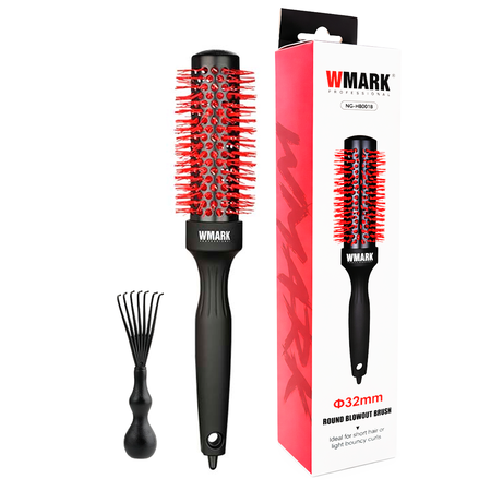Cepillo Redondo Térmico Para Cabello 32mm Peluquería Wmark