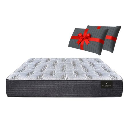 Colchon de Resorte LFK King Koil World Extended Life XL Queen Size 150x190x23cm Con Espuma de Alta Densidad + Almohada de regalo