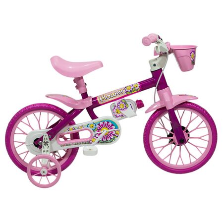 Bicicleta R12 Nathor con cantimplora Rosa