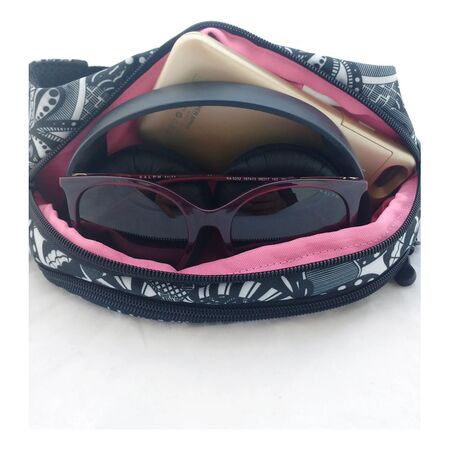 Rinonera Kossok Pekin - Super Comoda - Con Porta Llaves - Re Gris Claro Jaspeado