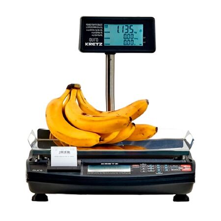 BALANZA AURA ECO C/IMPRESOR TICKET 30KG KRETZ