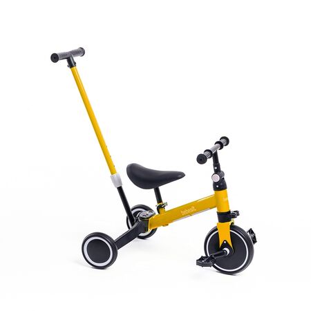 Triciclo con Manija 2 en 1 Bebesit Amarillo
