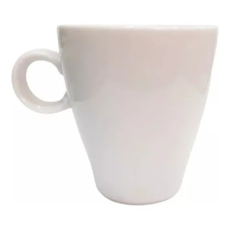 Set X 6 Jarritos Americanos Cónicos Porcelana Tsuji 1600 Blanco Jarrito Americano