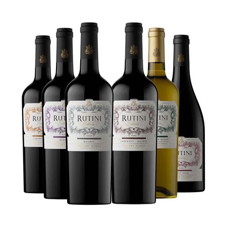 Set Vinos Combinados Rutini Coleccion Seleccion x 6 Con Estuche