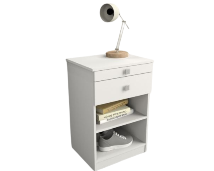 Mesa De Luz Linea Home Con Desayunador 6430 Blanco Tables - Vista 8