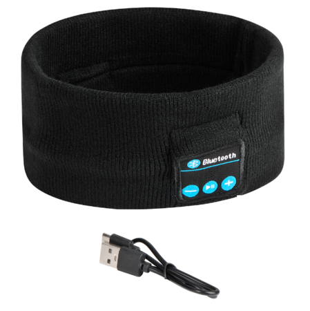 Vincha Deportiva Negra Gadnic Con Bluetooth