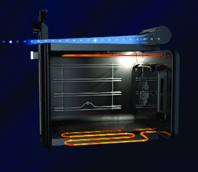 Horno Empotrable Eléctrico Ormay He-60 A2 60l Negro - Vista 4