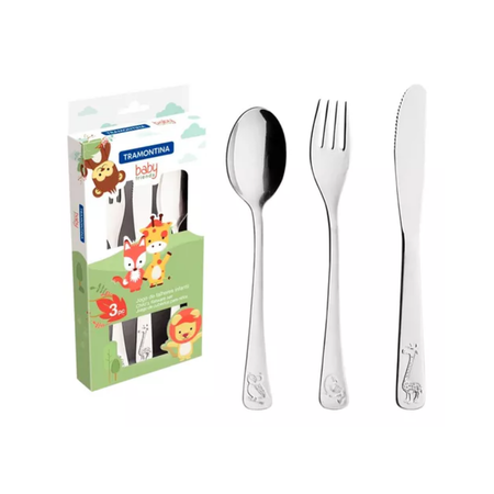 JUEGO DE CUBIERTOS NIÑO X3 BABY TRAMONTINA (66970/020)