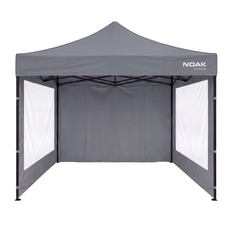 Gazebo 3x3 Metros NOAK Estructura de Acero Techo de Tela Oxford 600D y Paredes
