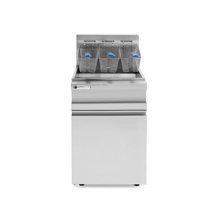 Freidora A Gas Automatica Soul Heat De 3 Canastos Plateado - Vista 1