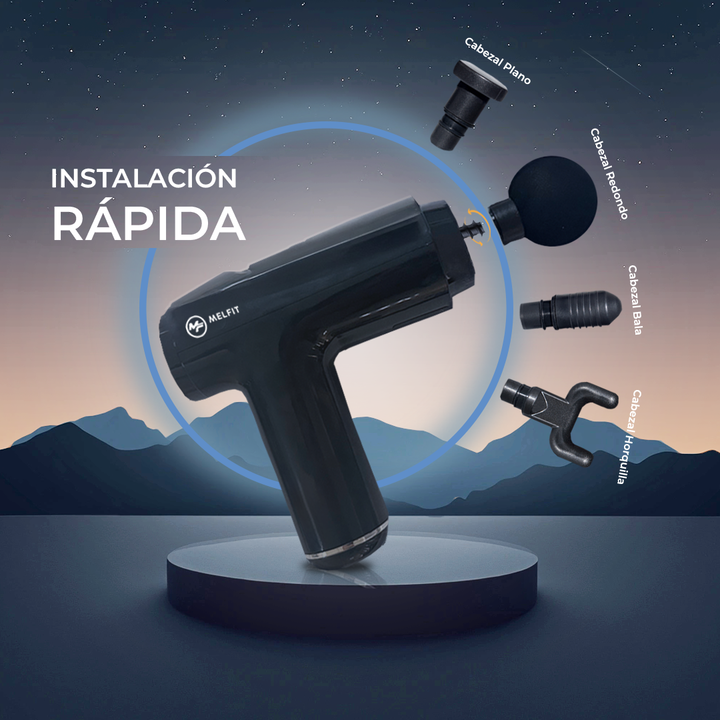 Pistola Masajeadora Rehabilitacion Muscular Melfit Vital Force - Vista 5