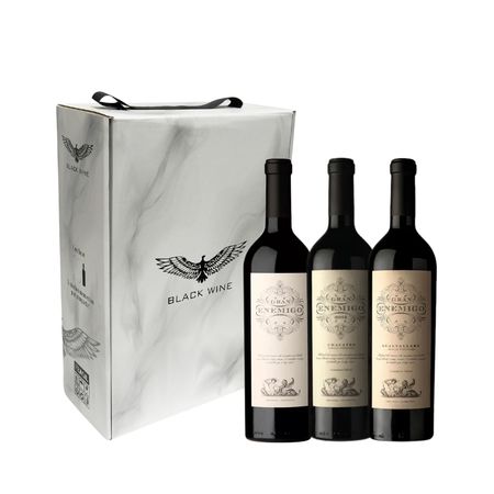 Set Vinos Tintos Gran Enemigo Seleccion x 3 Con Estuche