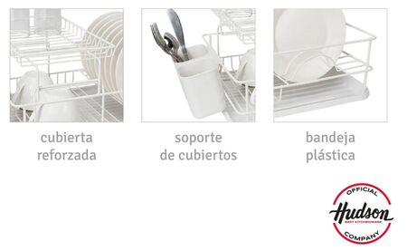 Escurridor De Platos Blanco Línea Hudson