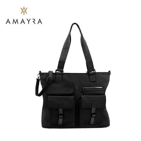 Cartera bolso portanotebook Amayra con múltiples compartimentos