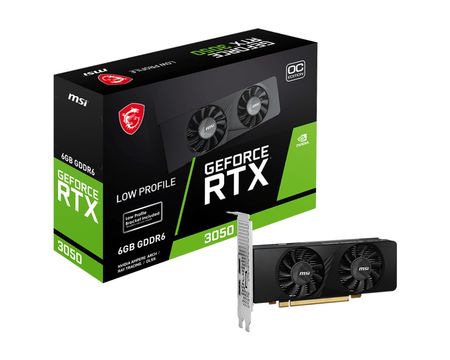 Placa de Video MSI GeForce RTX 3050 LP 6G OC
