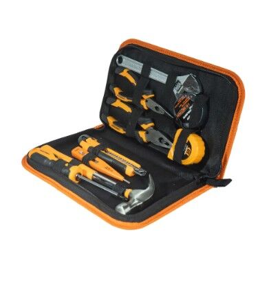 Set Juego De 10 Herramientas Lusqtoff L4912 Cinta C/ Estuche Negro