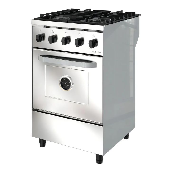 COCINA SAHO KUMA 18099 550 4 HORNALLAS CIEGA FUNDICION ACERO INOX - Vista 2