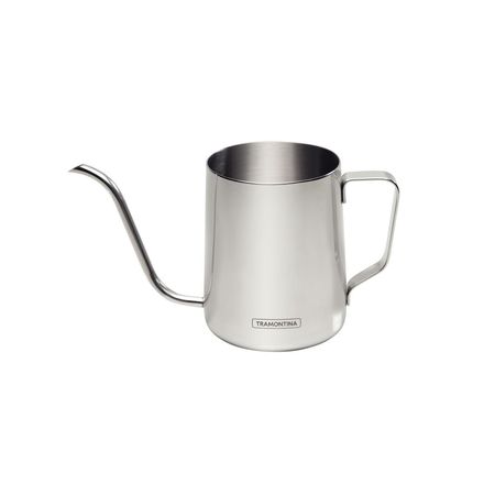 Tetera Cafetera Cuello Cisne 600 Ml Infusiones Tramontina Plateado