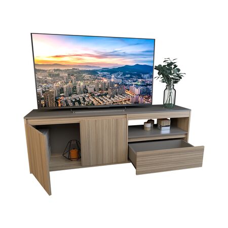 Rack Tv 1.54 Mts Linea Terrae Tables Cod: 4027 Cocobolo y Gris