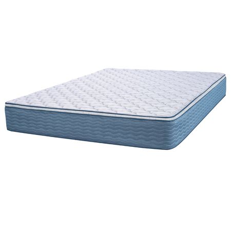 Colchon Zafiro Citrino 2 Plazas Y Media 140x190 De Resortes Azul