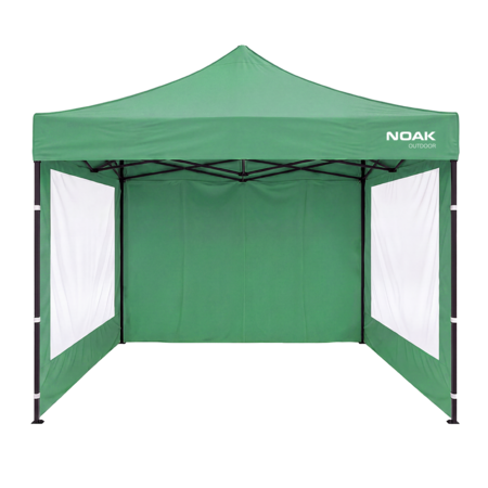 Gazebo 3x3 Metros NOAK Estructura de Acero Techo de Tela Oxford 600D y Paredes