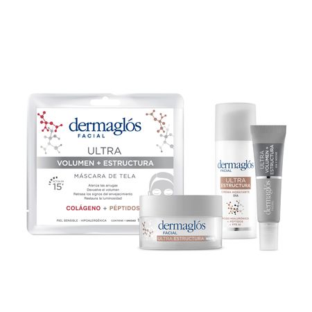 Dermaglos Set Rutina Facial Ultra Estructura Dia y Noche