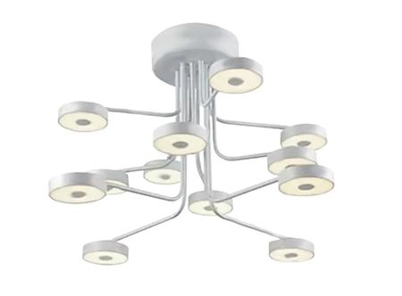 Plafon Led Techo Nemo 52W 220V Aluminio Calido Blanco Mate