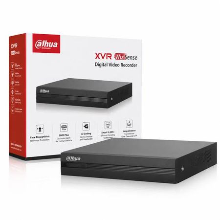 Grabador XVR Dahua 4 Canales + 2 IP 2MP IA Wizsense 1HDD