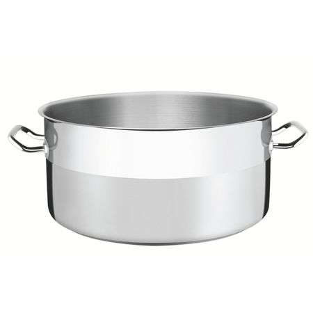 Cacerola Honda Tramontina 36cm 22.3l Sin Tapa Acero Inox Asa Plateado