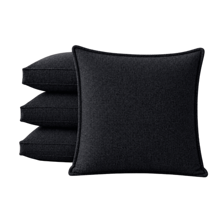 Pack x 4 Almohadones De Algarrobo 60x60 Rustico gris oscuro