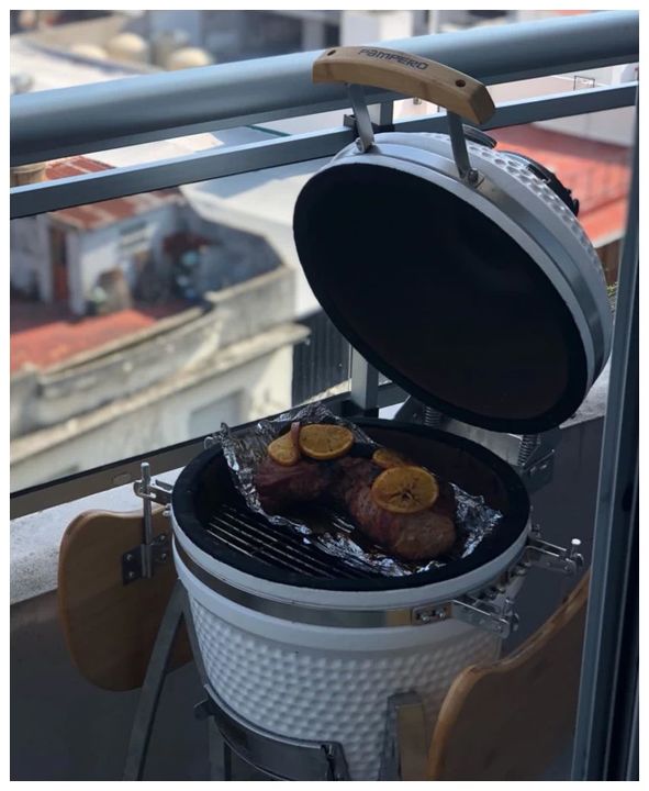 Kamado Argentino Asador Pampero - Horno Ceramico - Parrilla - Vista 6