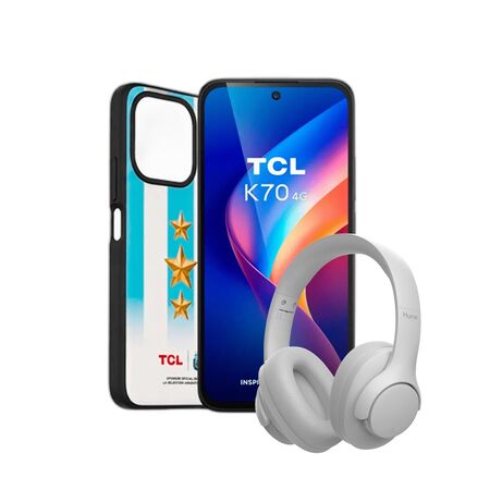 Combo TCL K70 12GB+128GB Midnight Black + Auriculares Hune Over-ear