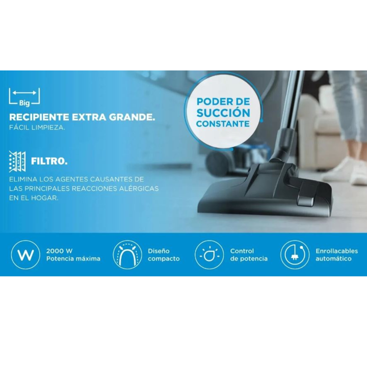 Aspiradora Ciclonica Sin Bolsa 2000w Vs-Mj20tar4 Midea - Vista 5