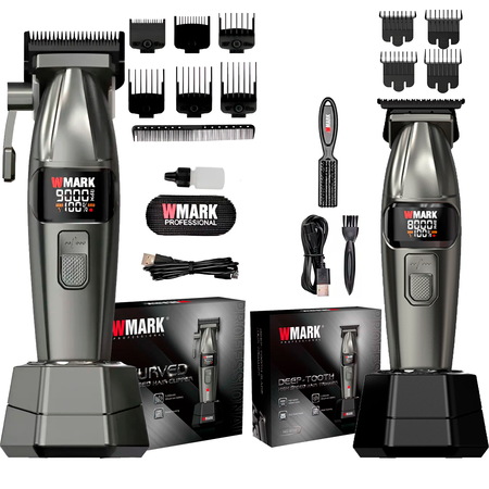 Kit Wmark Cortadora De Pelo Alta Velocidad NG-8008 + Trimmer