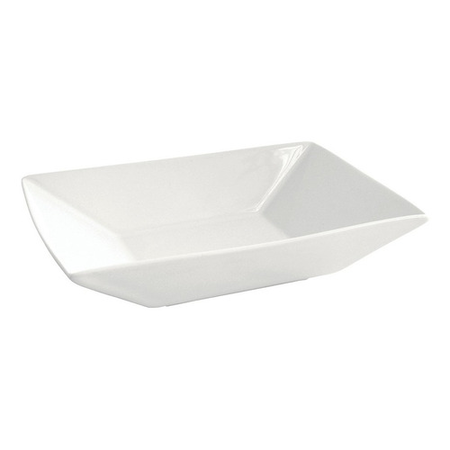 Ensaladera Compotera Bowl 22.5X15.7Cm Rectang Porc Bl Oxford