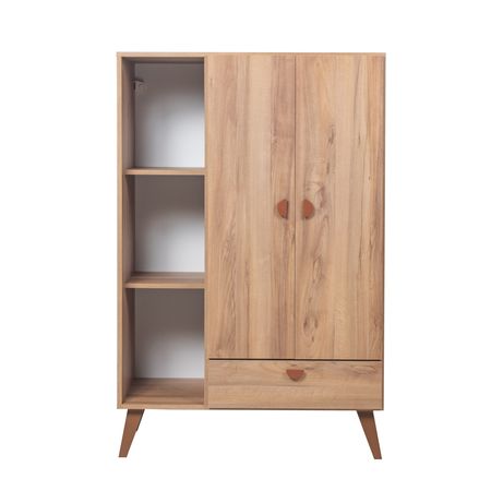 PLACARD INFANTIL DE 90 CM DE ANCHO CON 2 PUERTAS 1 CAJON Y ESTANTES