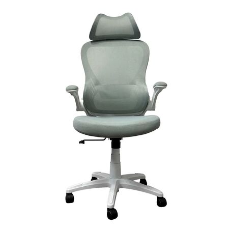 Silla de Oficina Dalton Gris con Apoya Cabeza DA-LDL-946HW