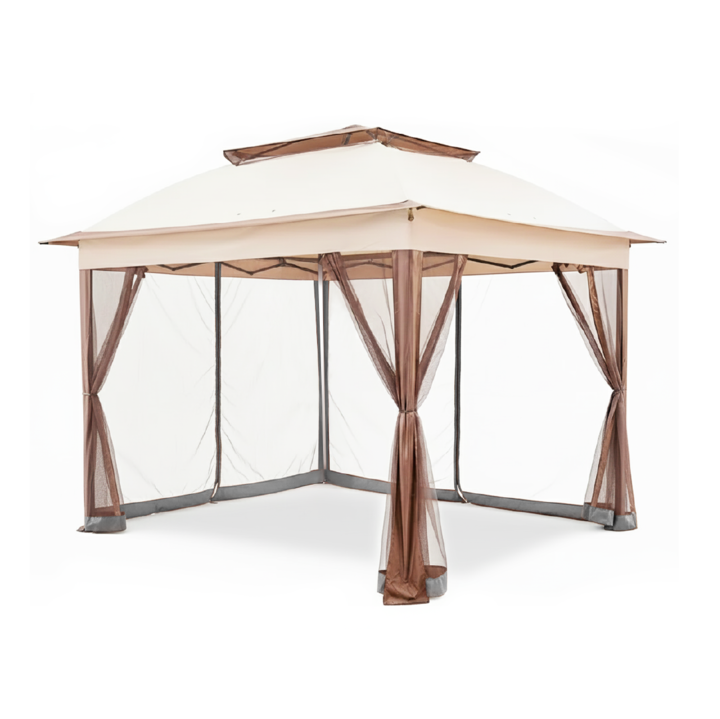 Gazebo Mosquitero Branx Gard Sombrilla Exterior Ventilación Biege Con Mosquitero - Vista 1