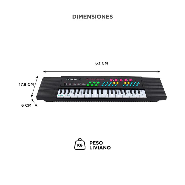 Órgano Musical Gadnic T050 Teclado Para Niños - Vista 6