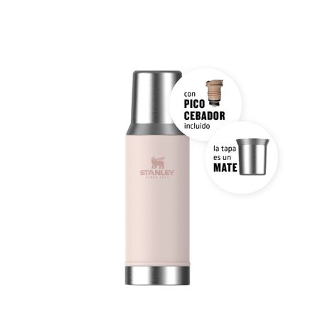Termo De Mate Legendario System Classic 0.8 Litros Rose Qr Stanley 10-10296-019