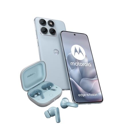 Combo Moto Edge 70 Fusion 8+256GB Country Air + Moto Buds Guitar Illusion Blue