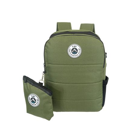Mochila Matera Bolso Porta Notebook T-go con Yerbera De Regalo Verde