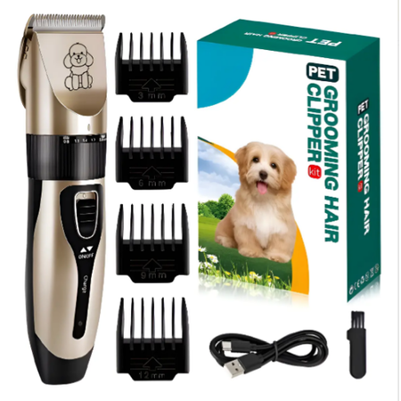 Maquina corta pelo recargable inalambrica mascotas con accesorios