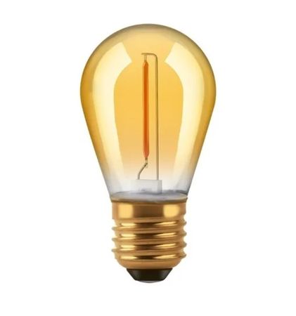Lampara Gota Torneada E27 1W 2200K S14 Calida