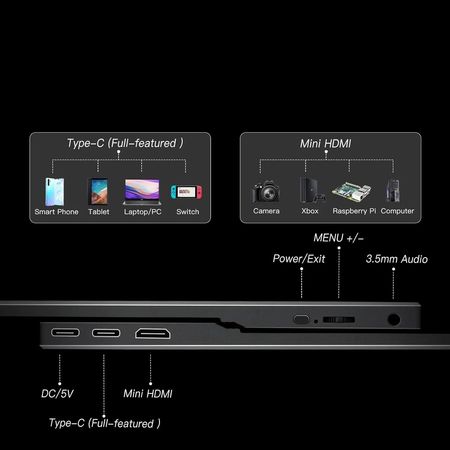 MONITOR PORTATIL REHISK 15.6 FULL HD APTO PCMACCONSOLAS