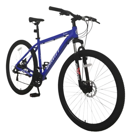 Bicicleta Gravity Mtb Glock Aluminio Rodado 29 Azul Y Blanca Azul
