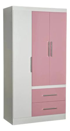 PLACARD MAXIMO INFANTIL 3PUERTAS 2CAJONES ROSA